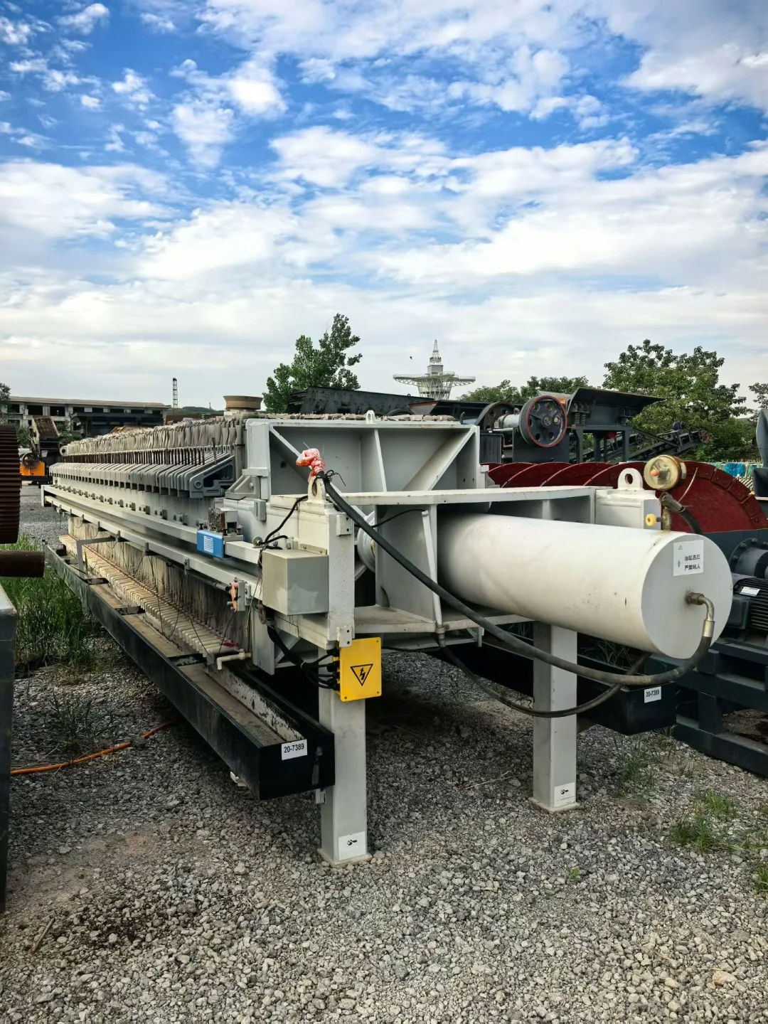 景津250平方板框压滤机