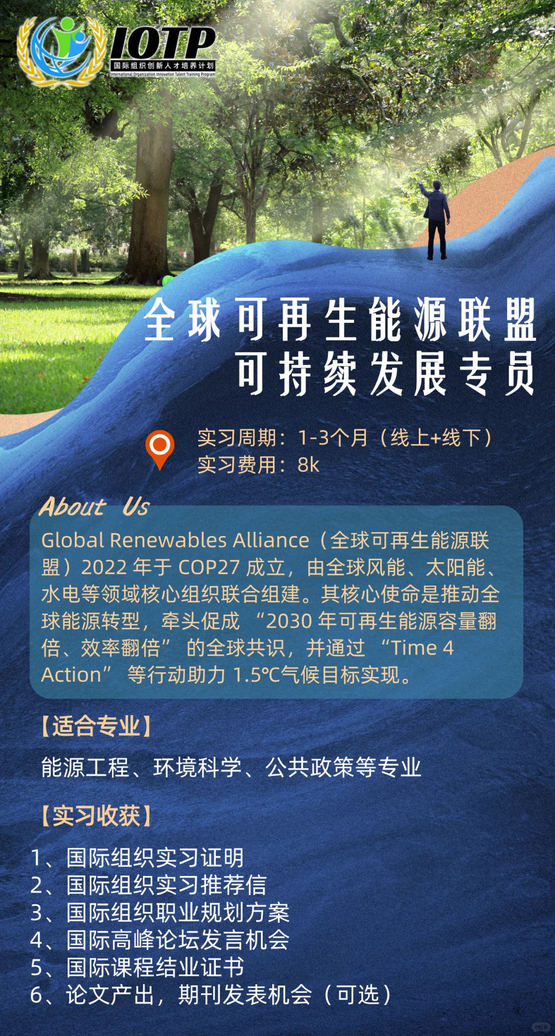 ?公益实践必冲！全球可再生能源联盟实习