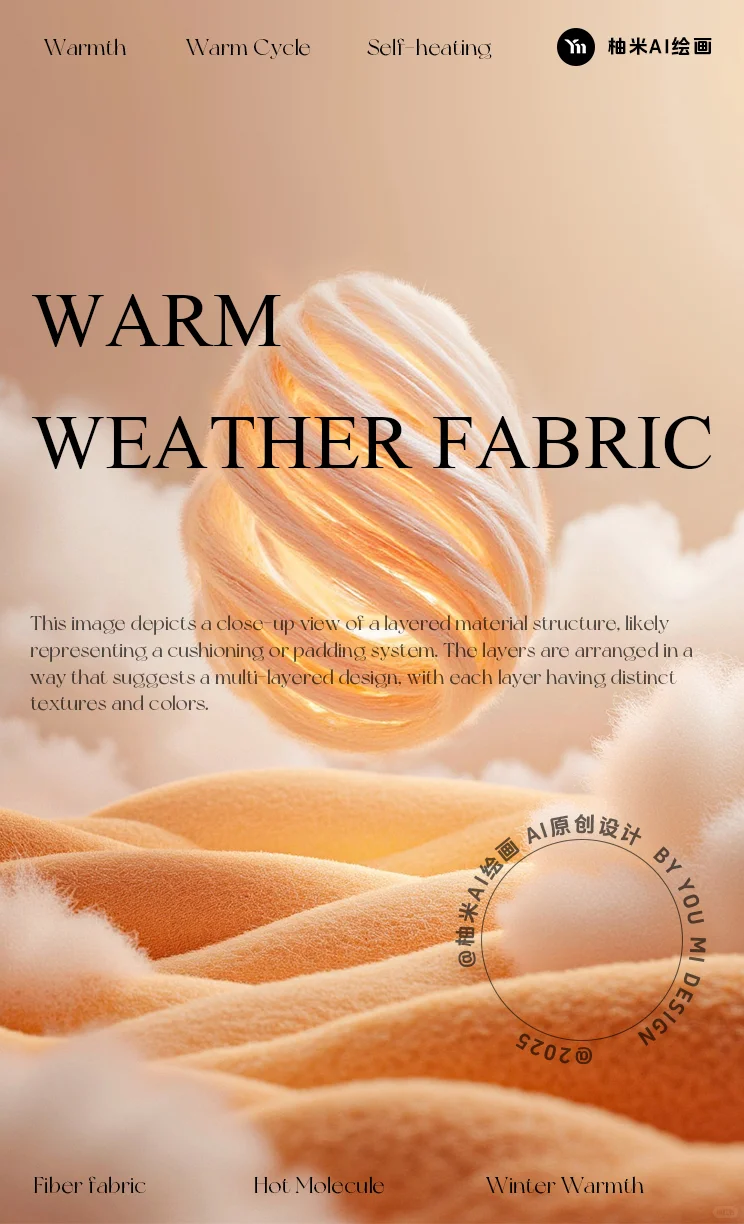 【第2期】AIGC保暖面料分层纤维概念素材~