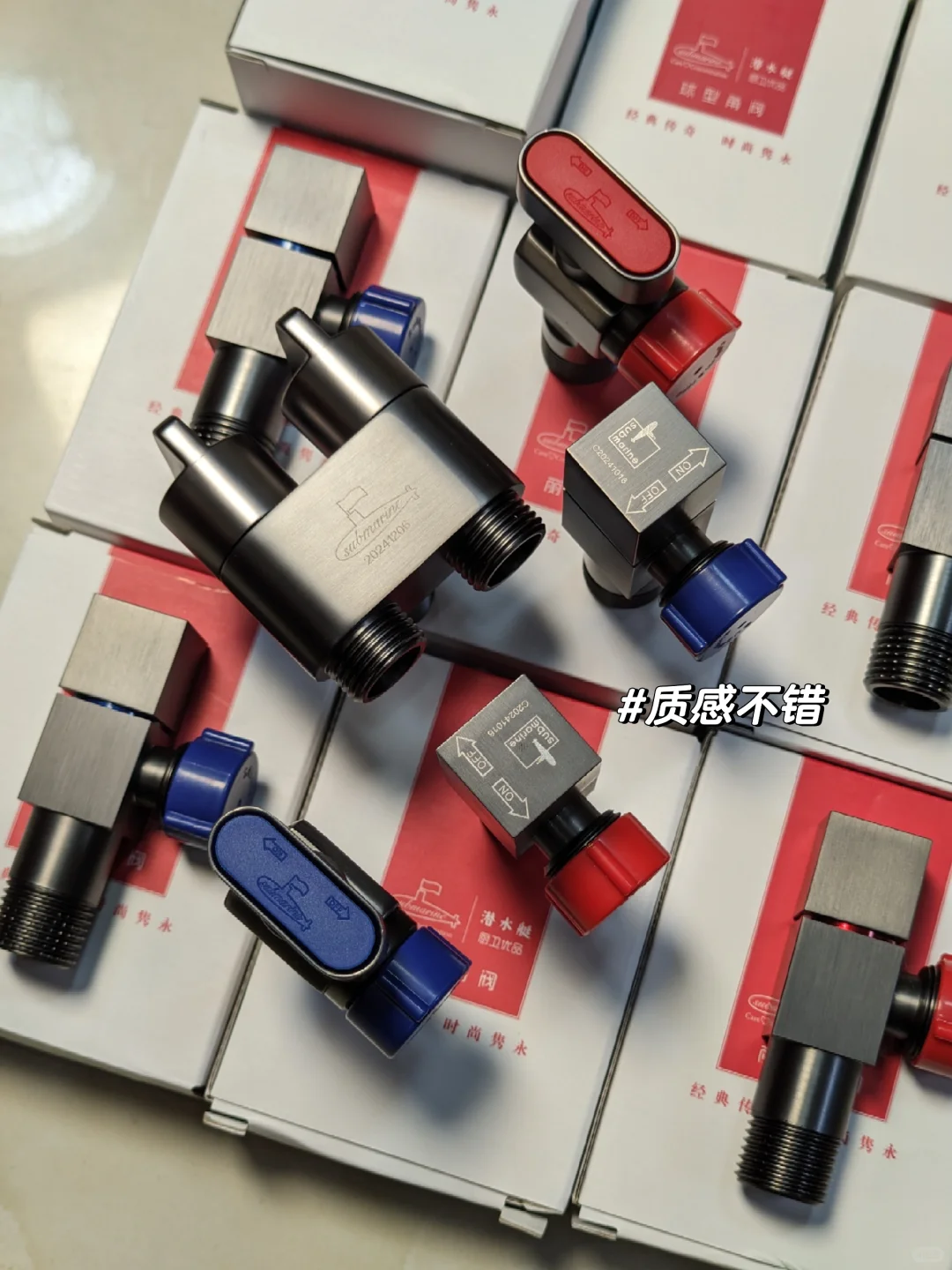 花大价钱买的某艇角阀到了