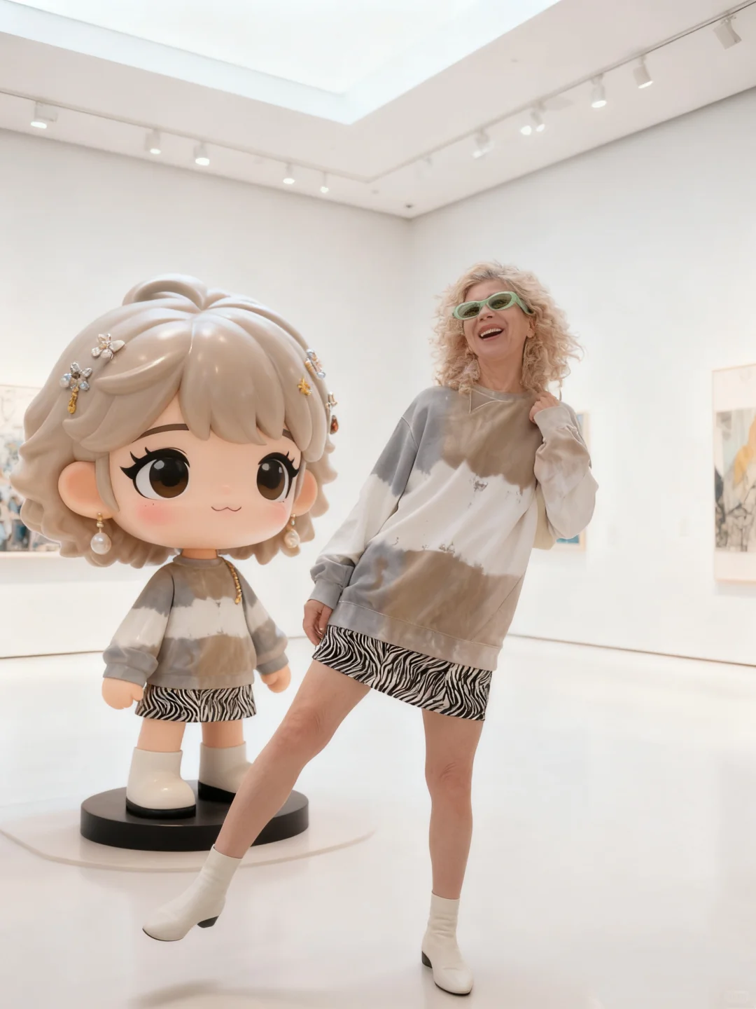 穿搭不从众｜64岁女孩有自己的手办展览啦