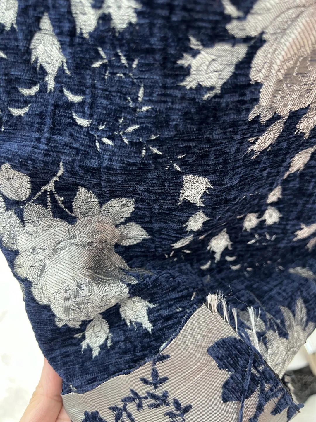 蓝调时刻｜高级感复古提花面料?