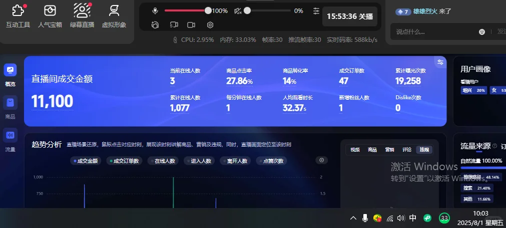 8月无人直播还能做吗？