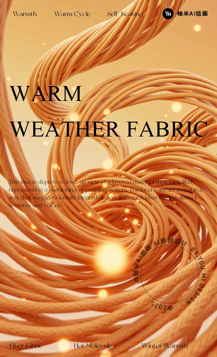 【第2期】AIGC保暖面料分层纤维概念素材~