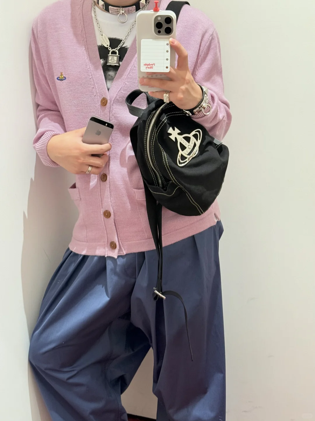 超爱的粉紫色开衫！?