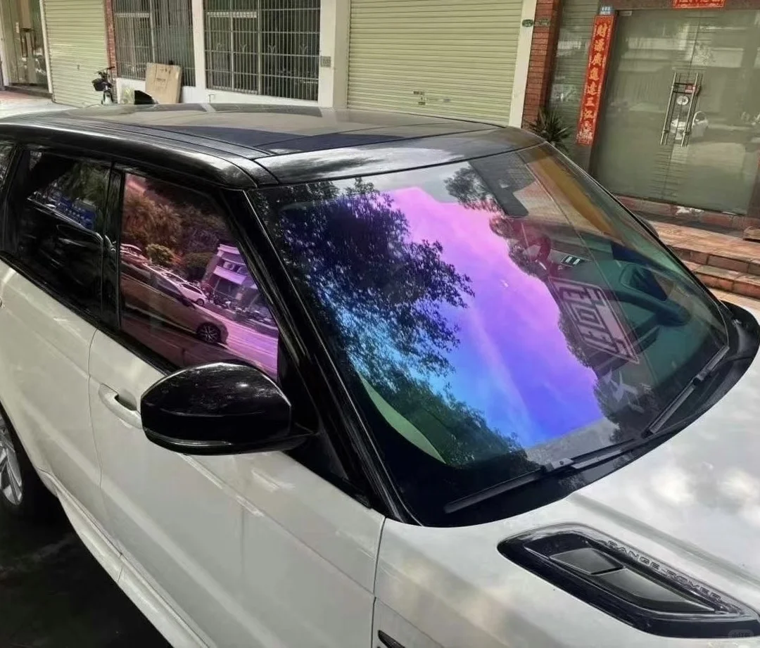 幽灵幻影紫变色龙前挡玻璃保护膜