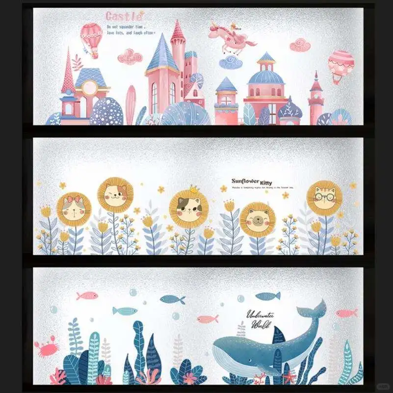 磨砂玻璃贴纸☁️防偷窥神器来啦!