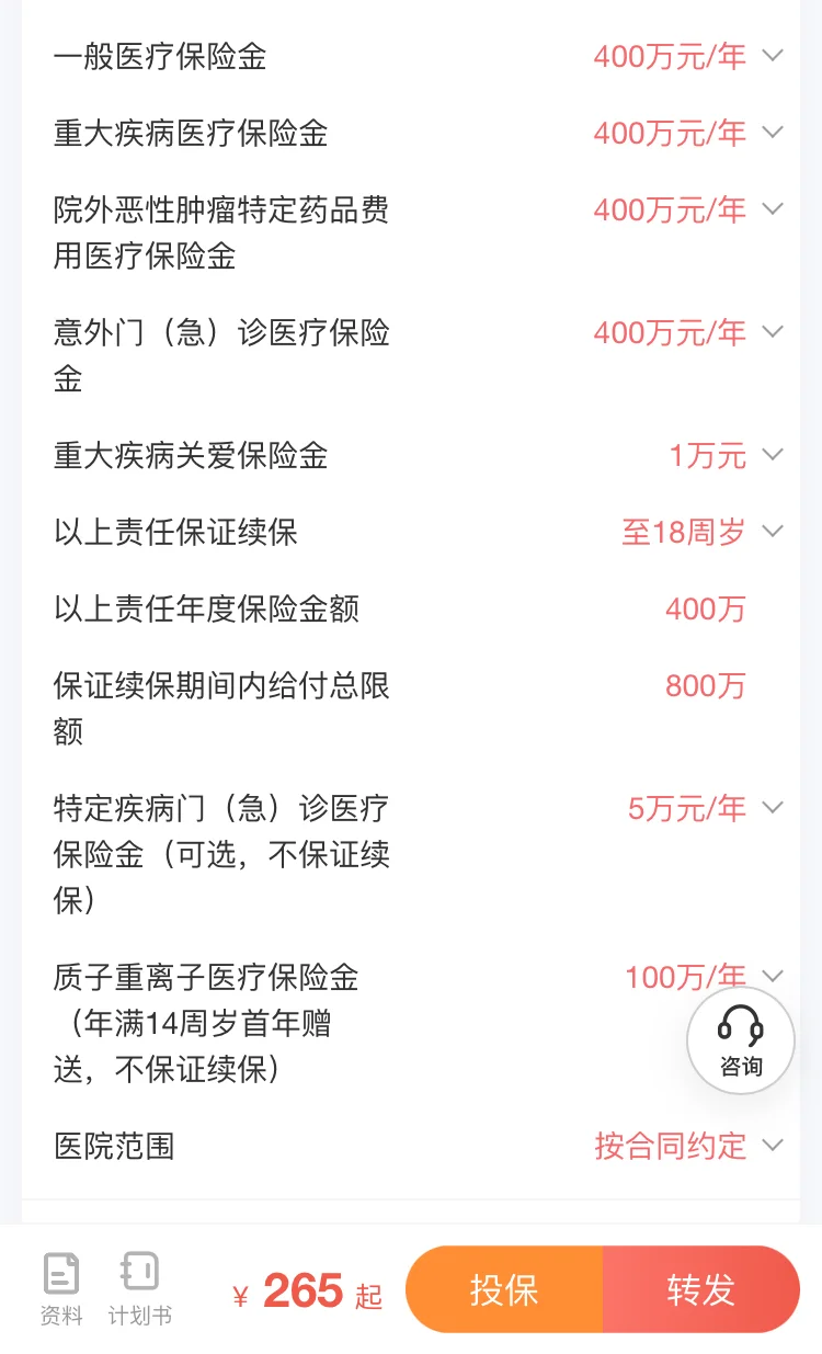金医保少儿版，性价比最高的少儿医疗险