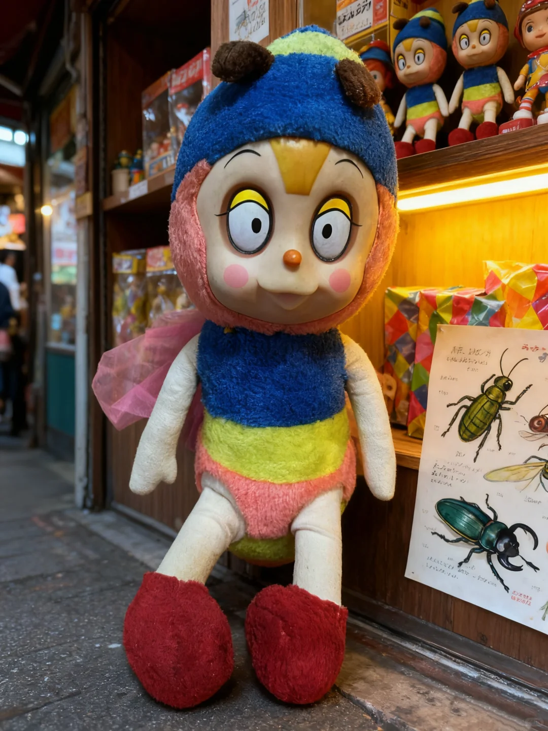 日本昭和时期的昆虫物语小蜜蜂玩偶