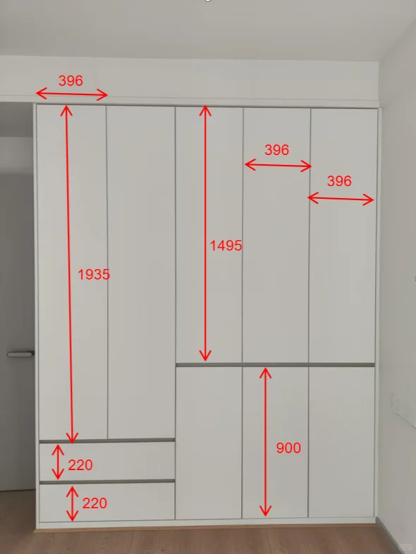 翻遍小红书做的衣柜安全下车啦-附内部结构