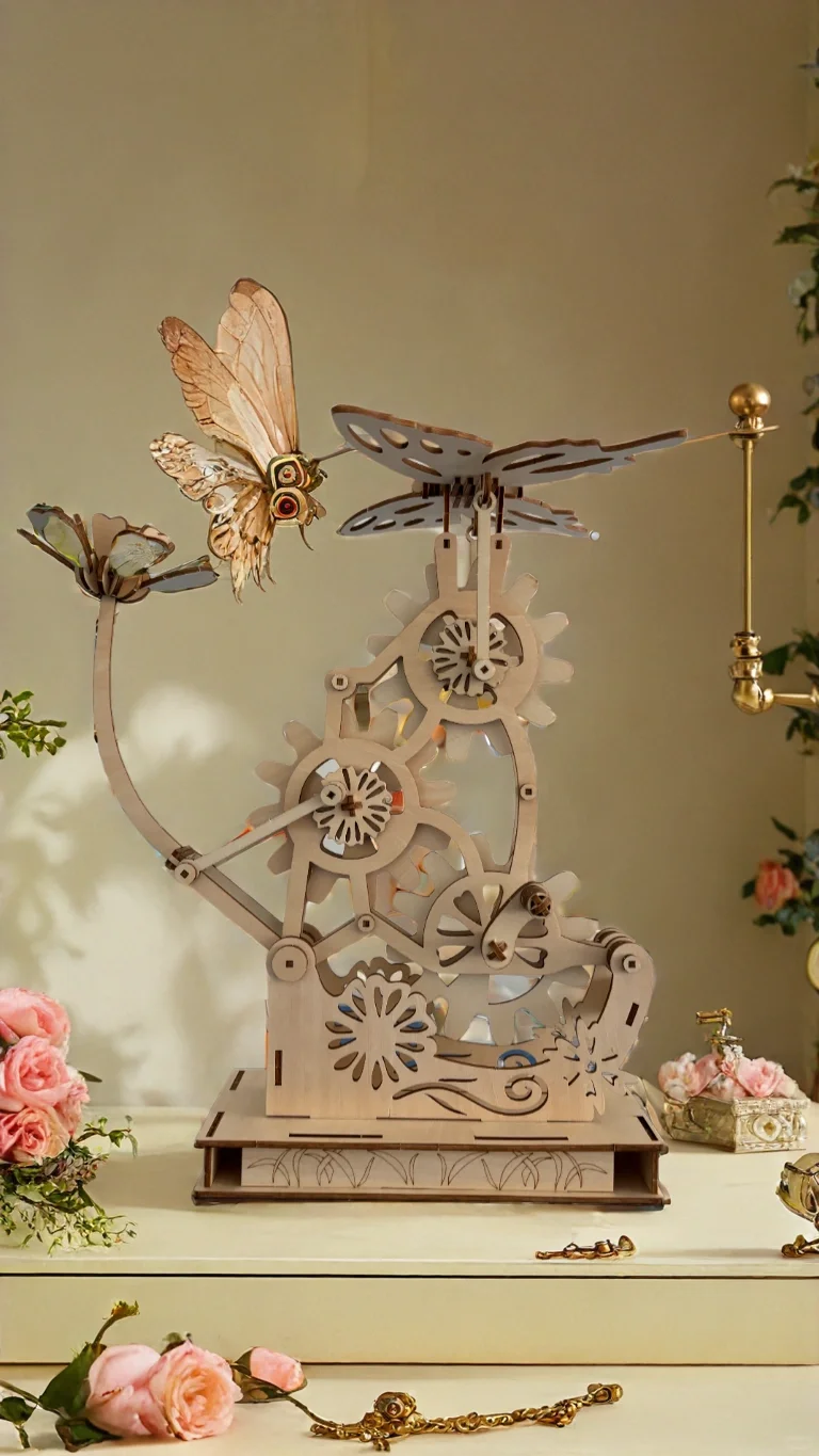 舞动的舞蹈木质拼装积木玩具