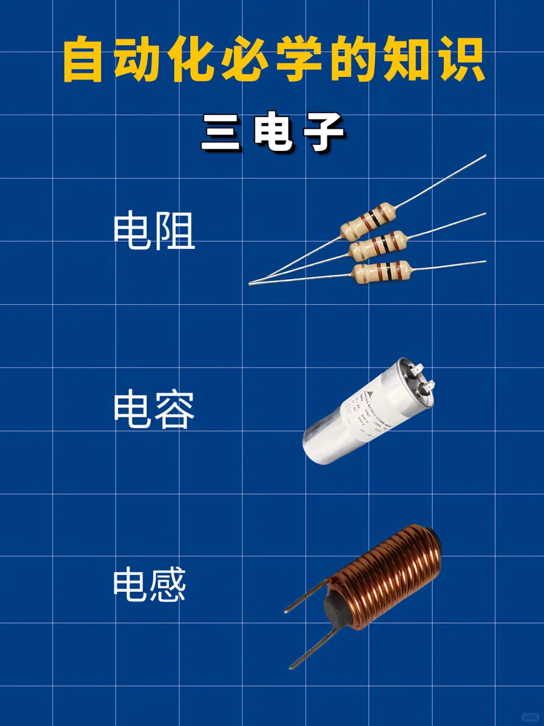 自动化必学的知识：三字口诀