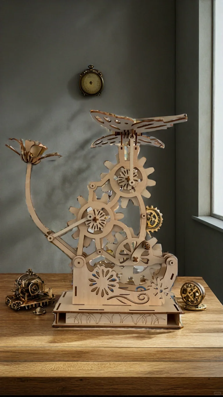 舞动的舞蹈木质拼装积木玩具