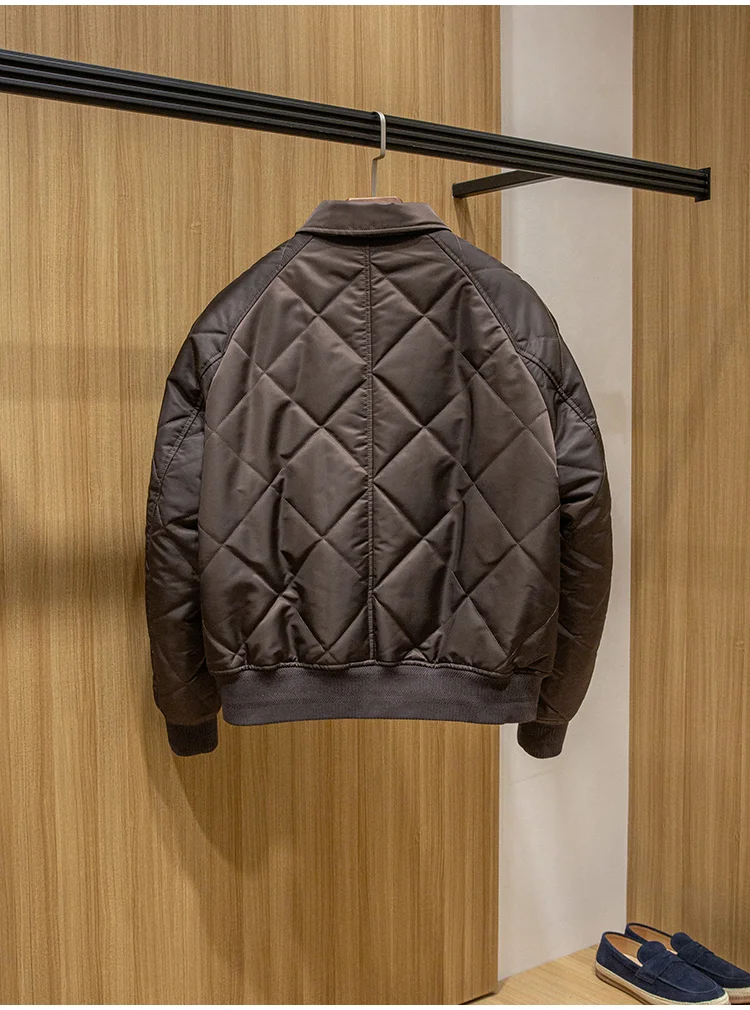 都市时尚穿搭 防水斜纹锦纶面料 秋冬男士