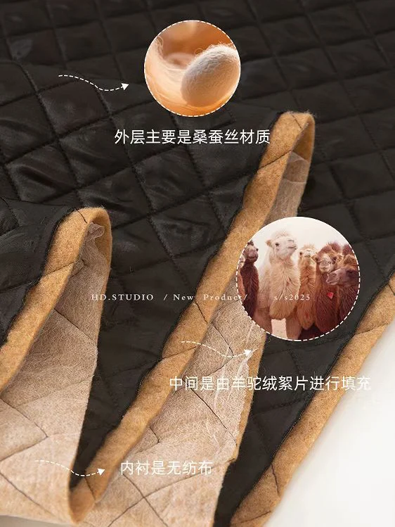 每日一面料——羊驼绒绗缝棉服面料