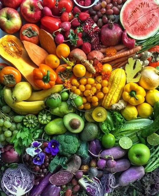 画画素材|这真的太治愈了！彩虹水果蔬菜?