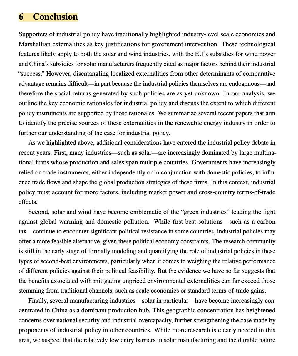 NBER｜可再生能源的产业政策，前沿热点！