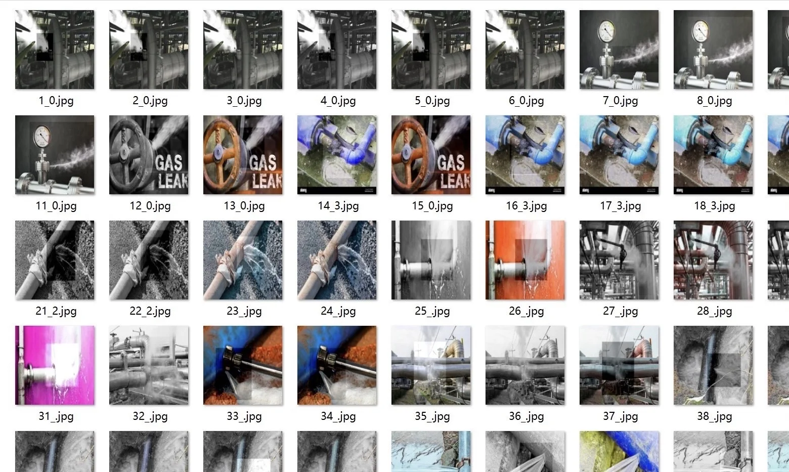 出管道泄漏数据集