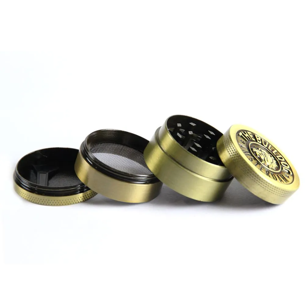 阿姆斯特丹狗头锌合金四层磨烟器金属小号40