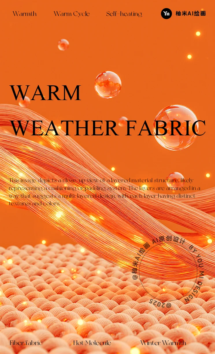 【第2期】AIGC保暖面料分层纤维概念素材~