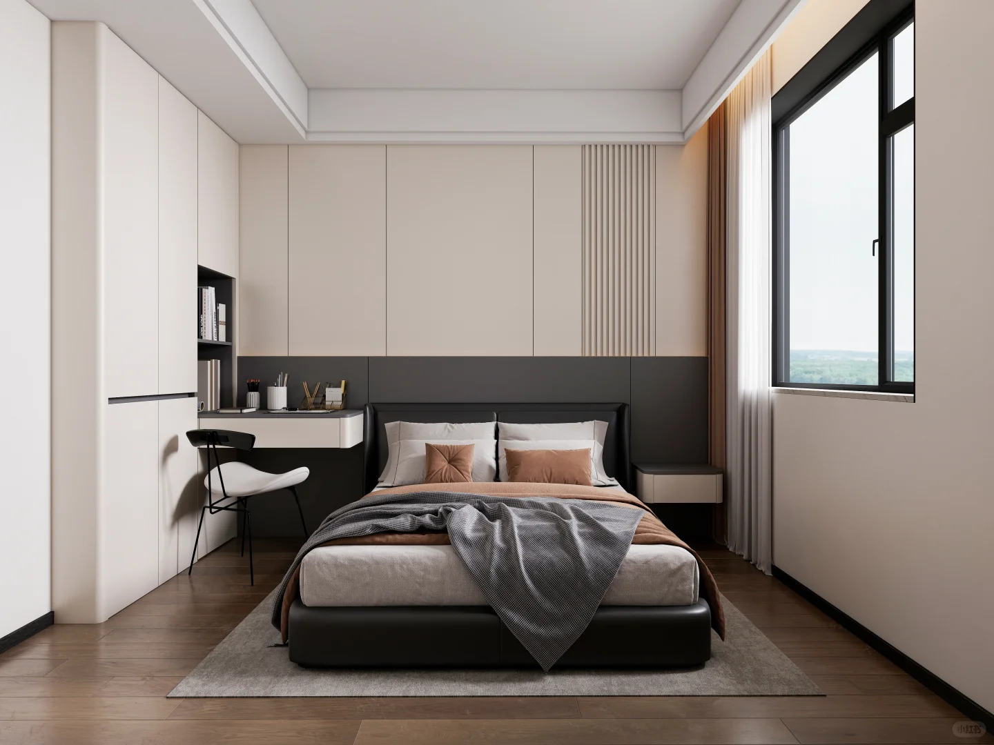 卧室背景衣柜|效果现场对比+专业尺寸图！