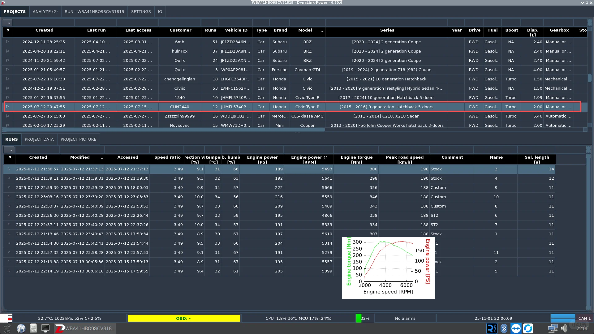 本田思域Type-R发动机动力特调程序