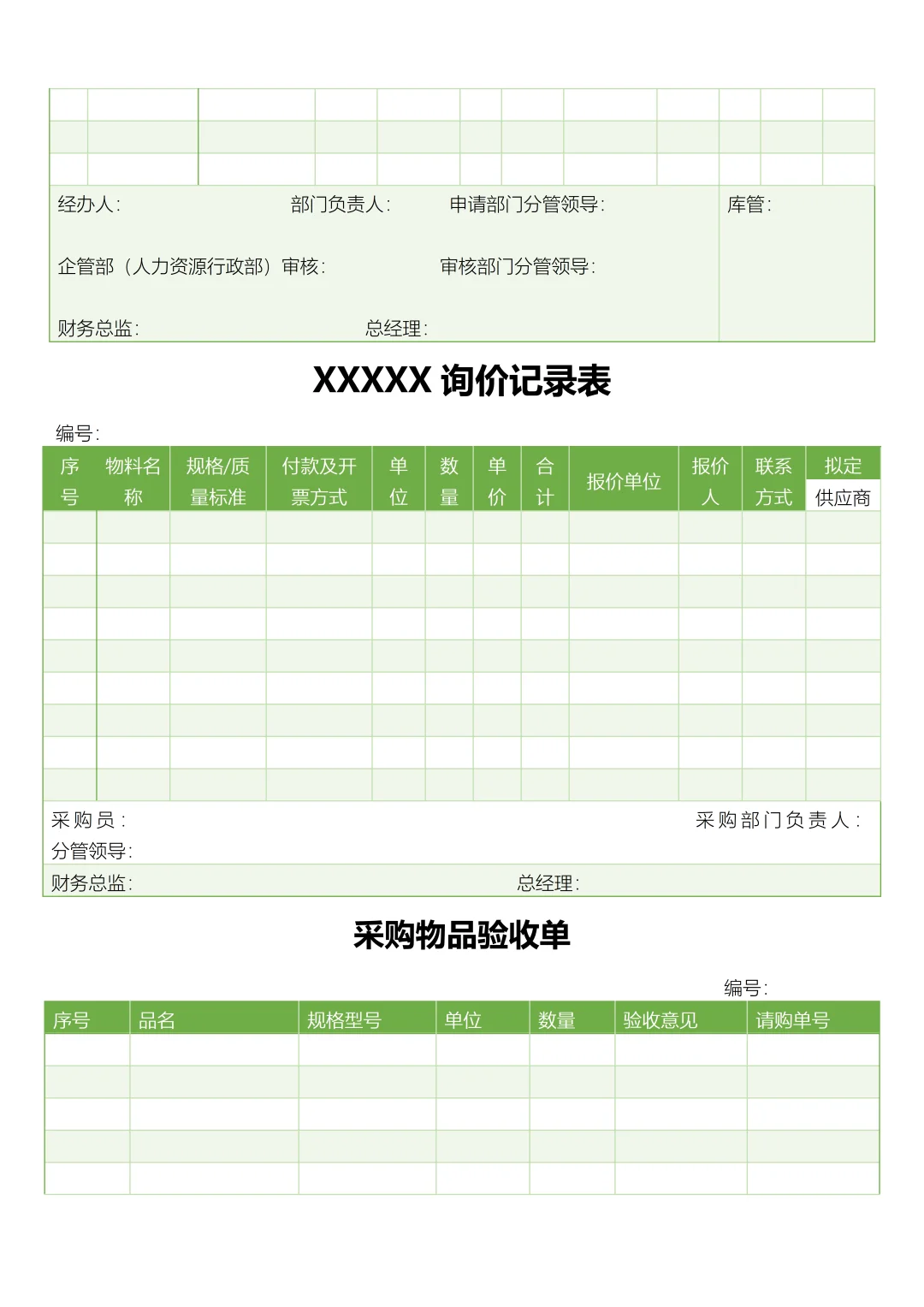 中小企业采购管理制度