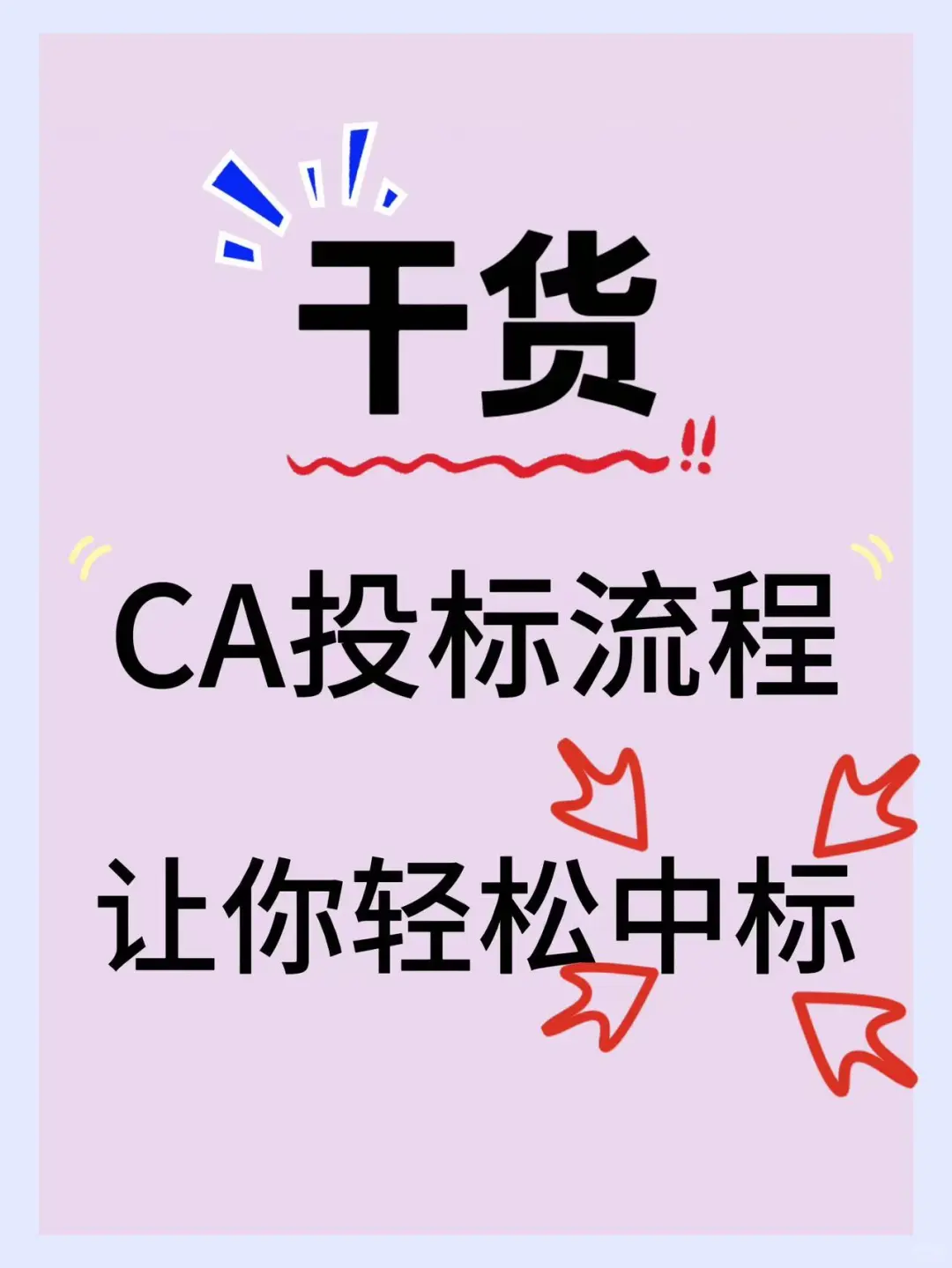 CA投标必看‼️让你轻松中标?投标流程详解