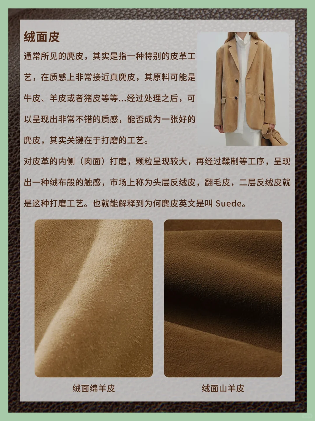 解析日常皮衣的常见面料