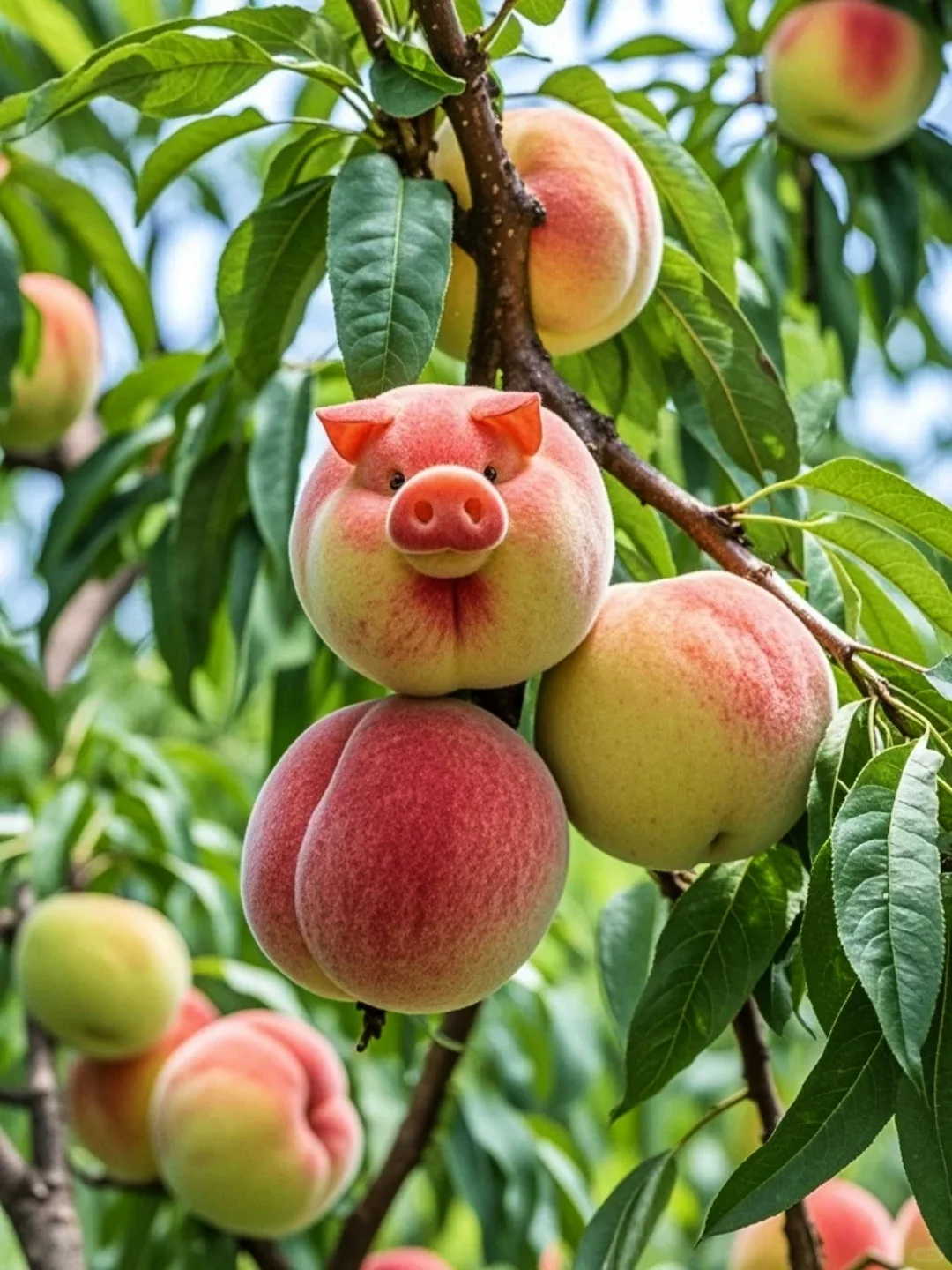 这是一棵被猪拱了的桃子树?