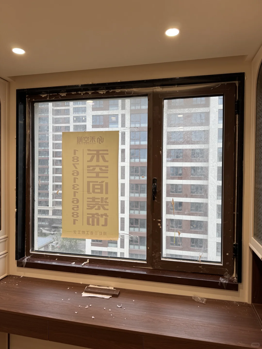 铝合金垭口套已装好