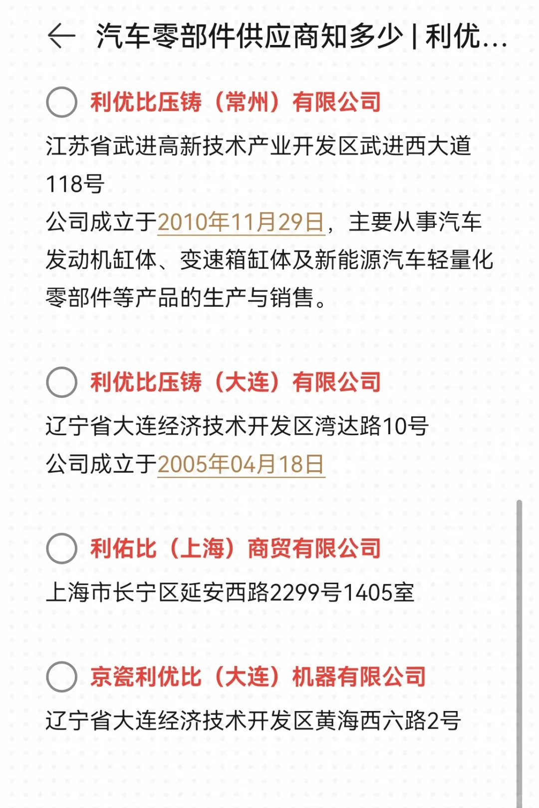 汽车零部件供应商知多少 | 利优比篇