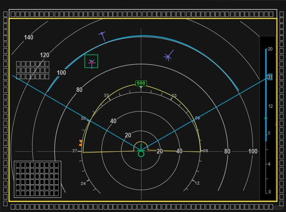 苏-57战斗机HUD、仪表和头显界面专利图