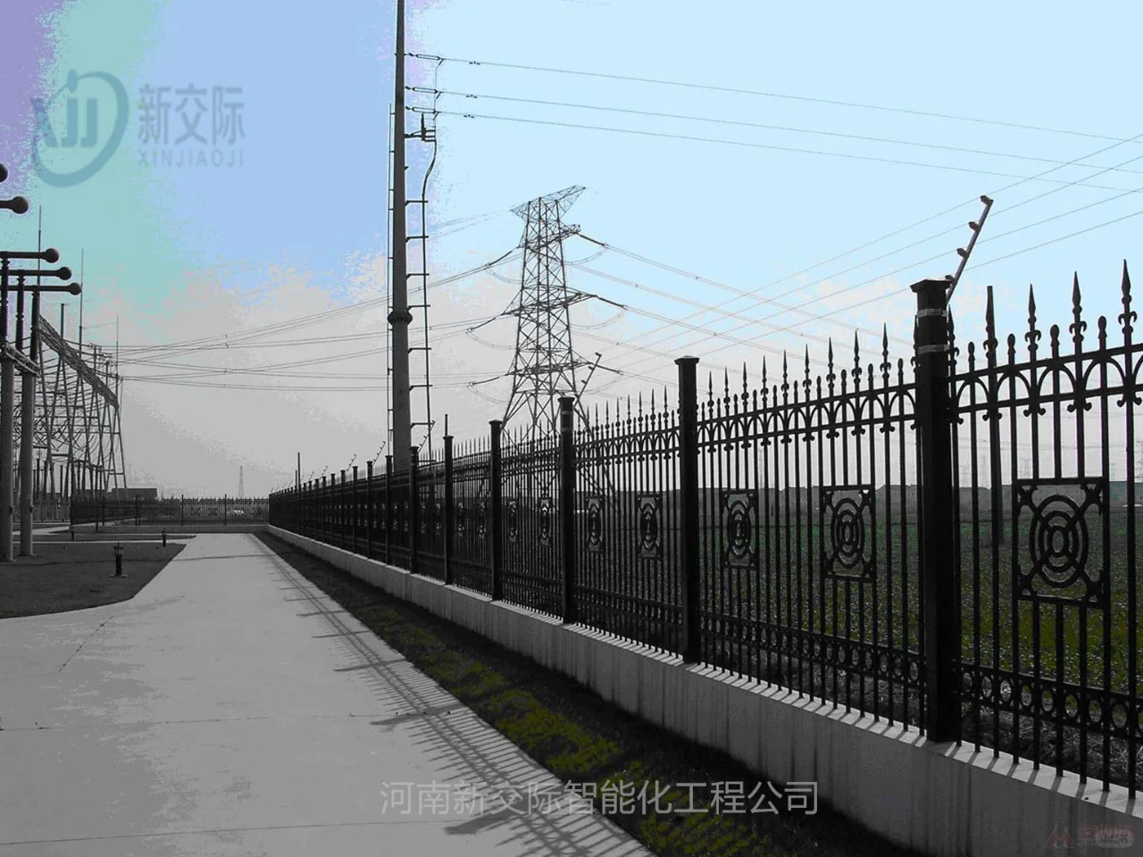 川汇虎牌周界振动光缆报警系统 电子围栏做