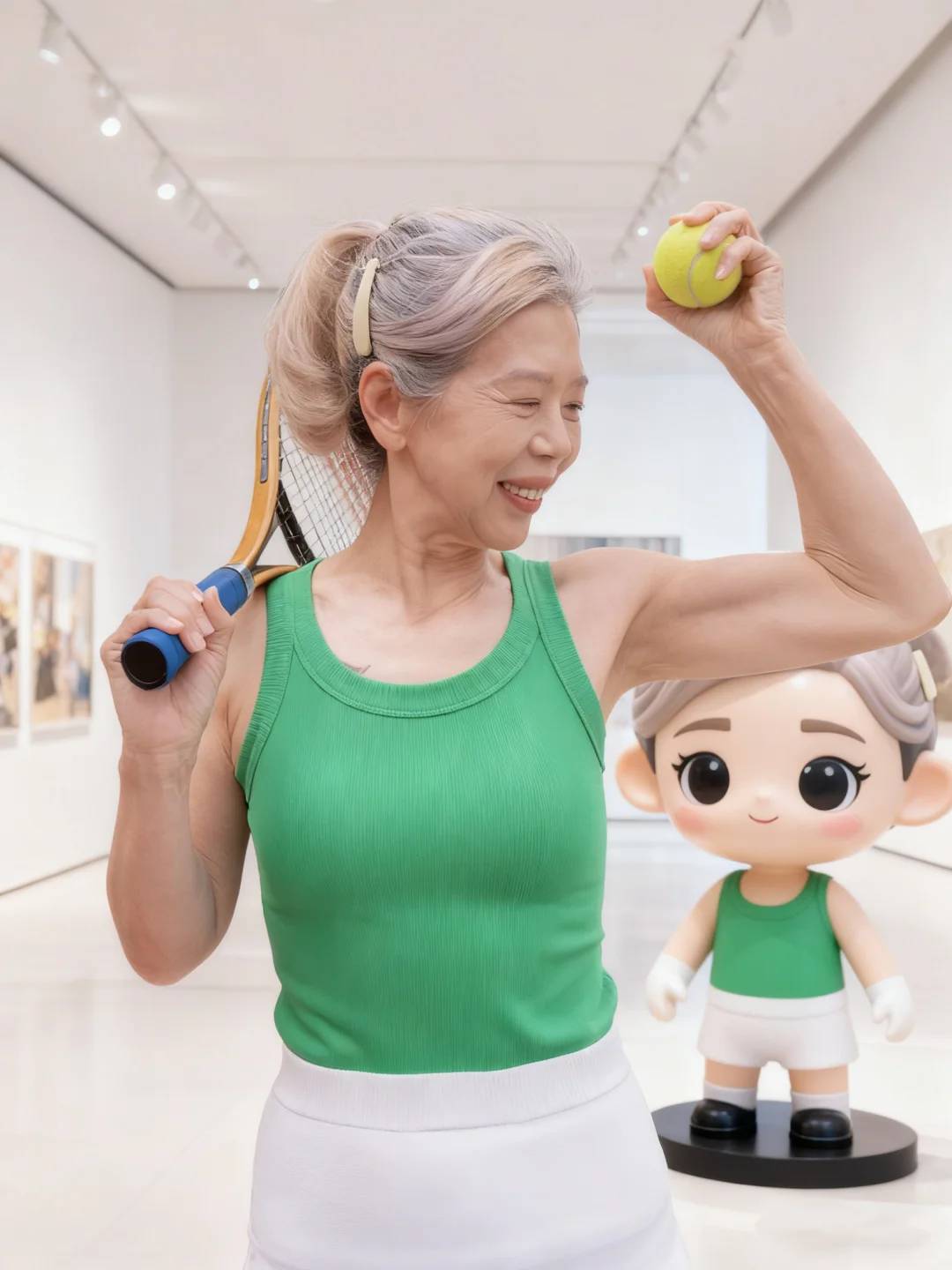 穿搭不从众｜64岁女孩有自己的手办展览啦