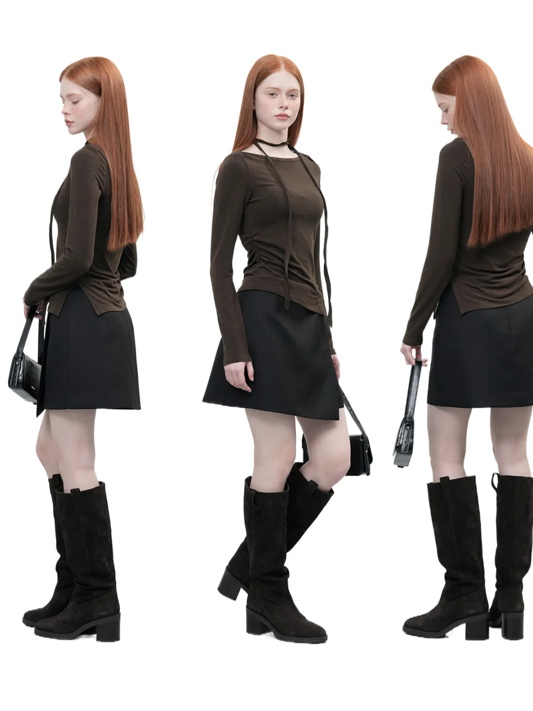 GNRL新品 | 解构领带不对称开衩长袖上衣