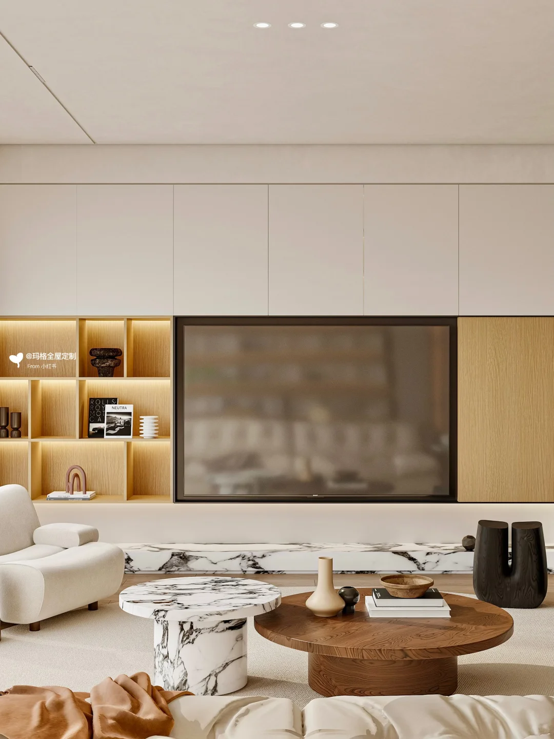 小户型都来抄原木极简风！大平层既视感?