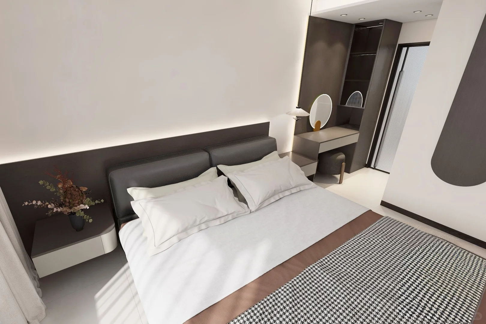 多伦定制丨锦绣豪庭，123平，意式极简！