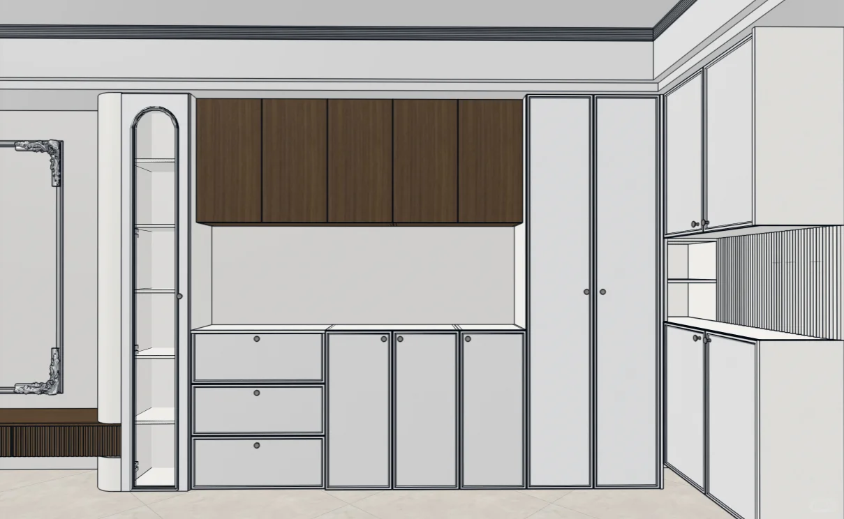 原来玄关柜,餐边柜,电视柜一体这么好看
