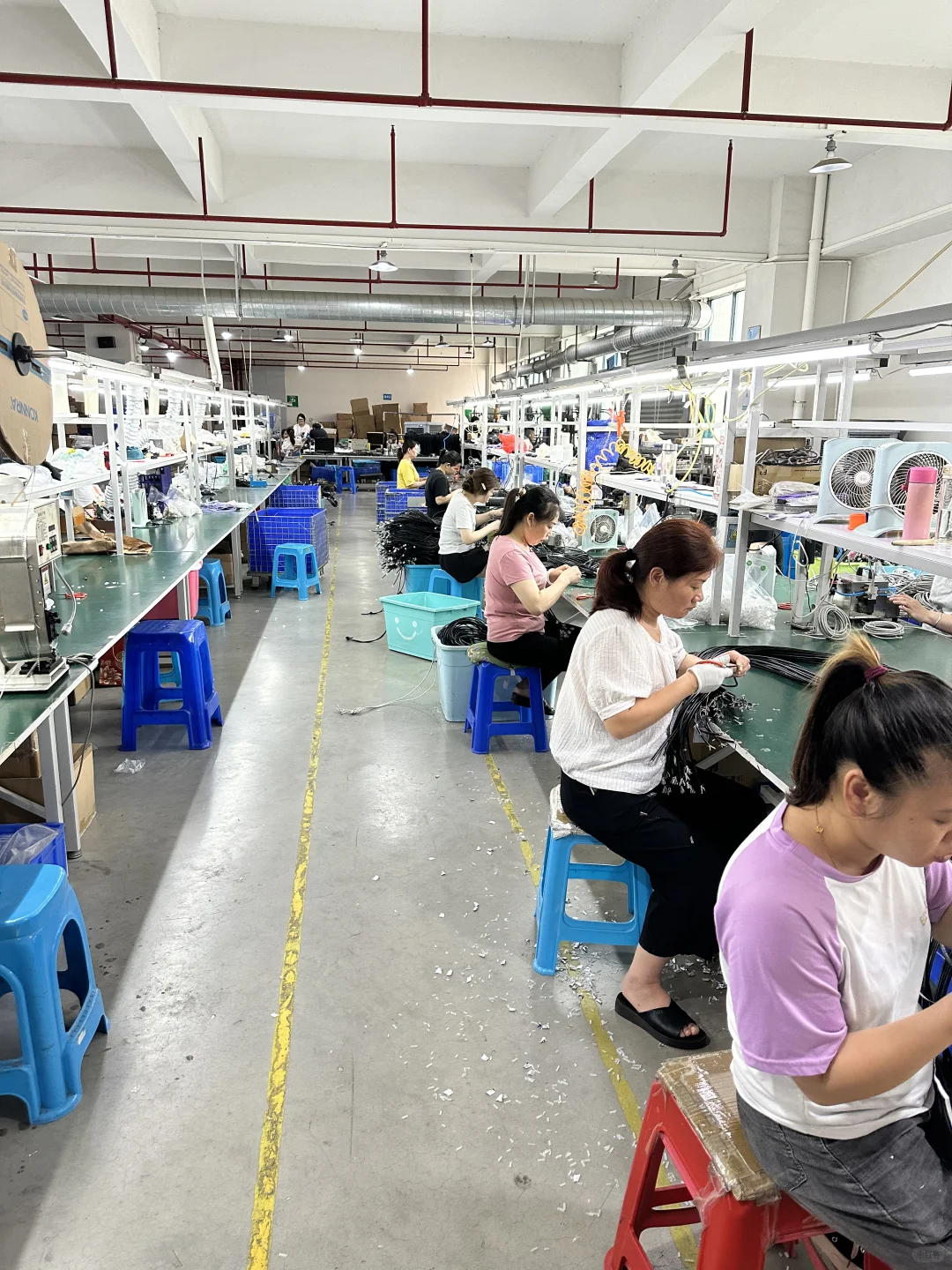 网线生产工厂里的日常制造瞬间✨