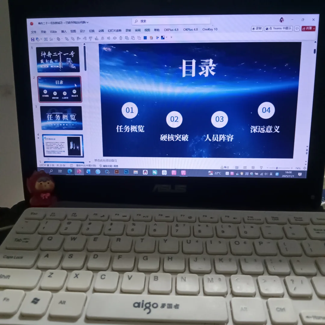 神舟二十一号发射圆满成功PPT