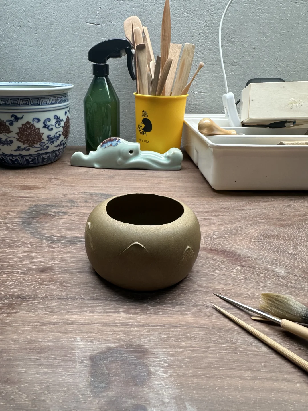 做一个莲花小盂…手工独一无二