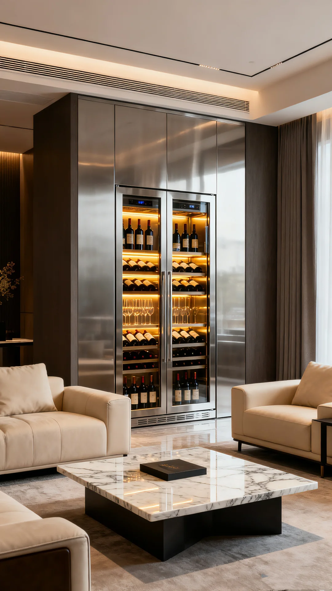 充满设计感的酒柜让居家空间提升生活品质