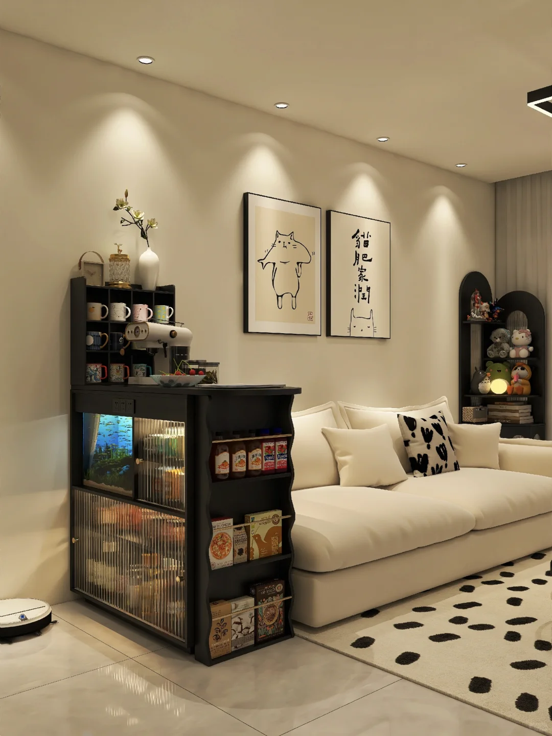 谁懂啊❗️沙发边放个吧台，客厅瞬间高级了