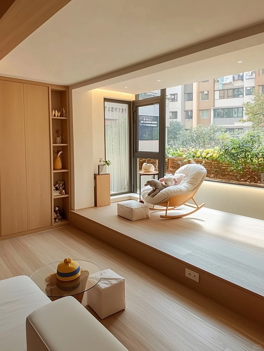 户型基础装修就不基础,镂空穿插+地台爽翻