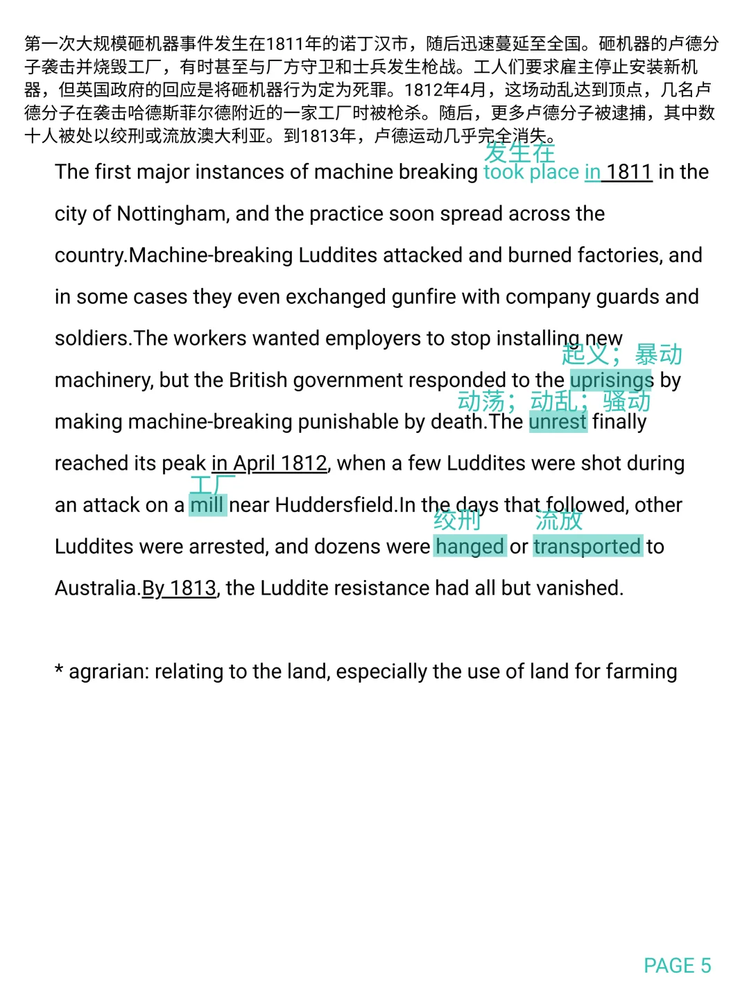 雅思阅读The Industrial Revolution