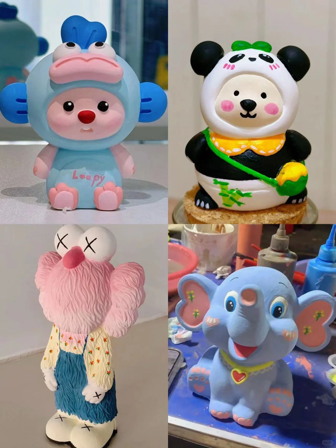 下次见面一起来画石膏娃娃叭?