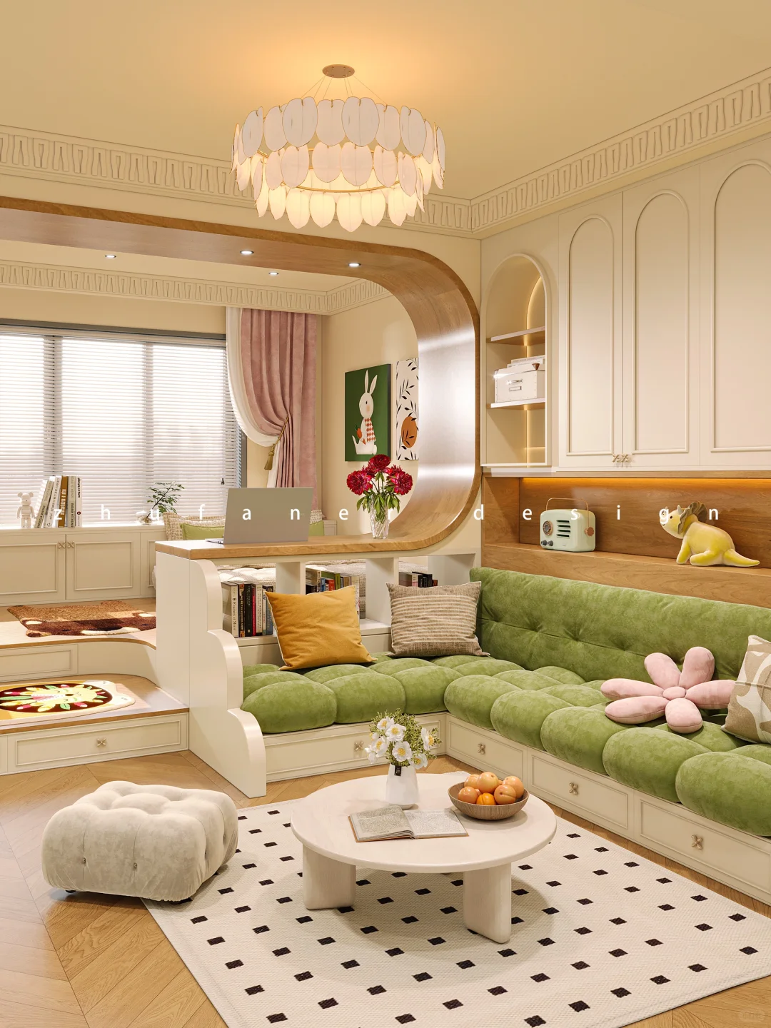 思路打开，老房靠四用地台扩容，两室荣登三居