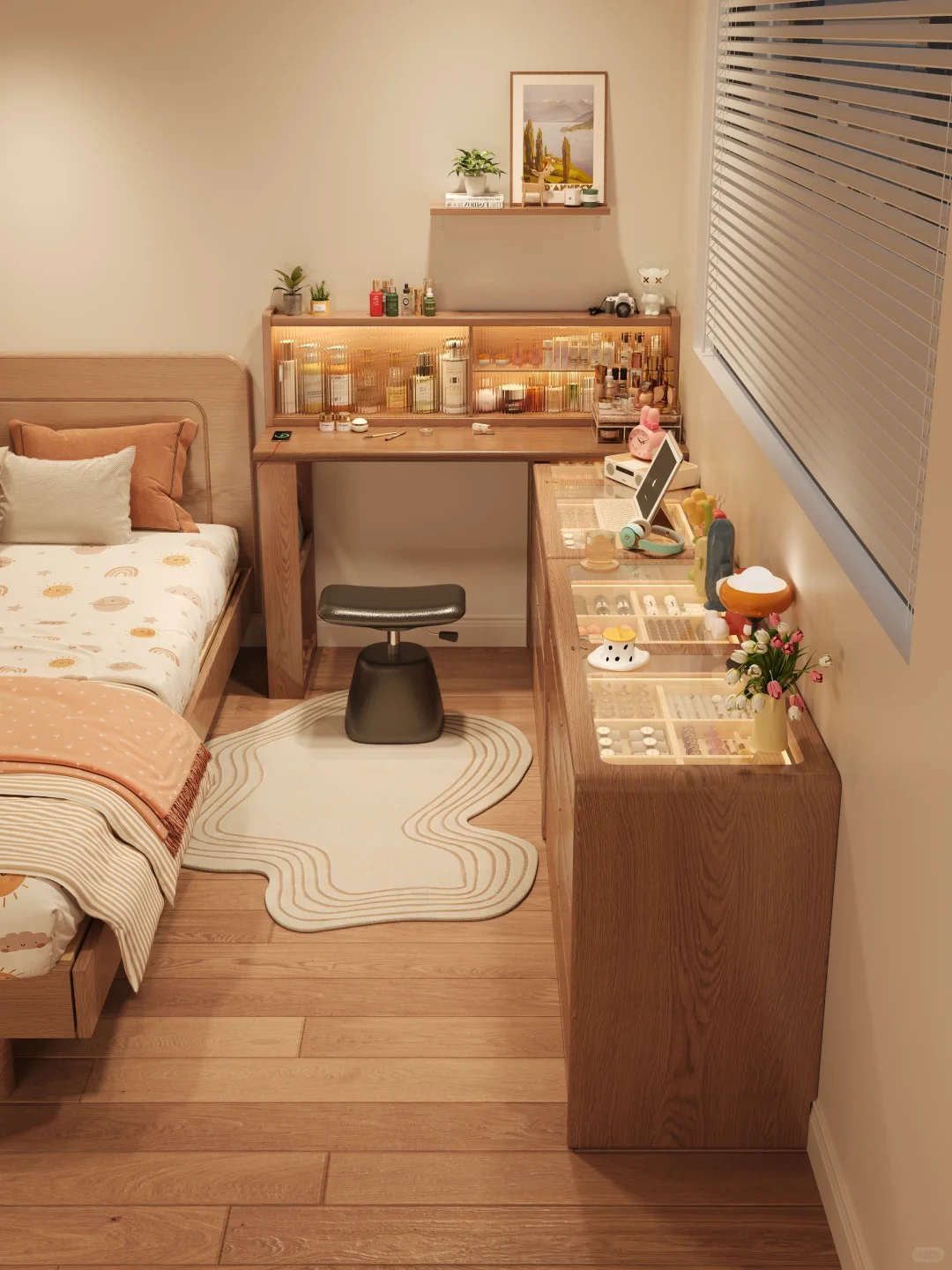 一不小心?加了个柜子就成了半包围卧室了