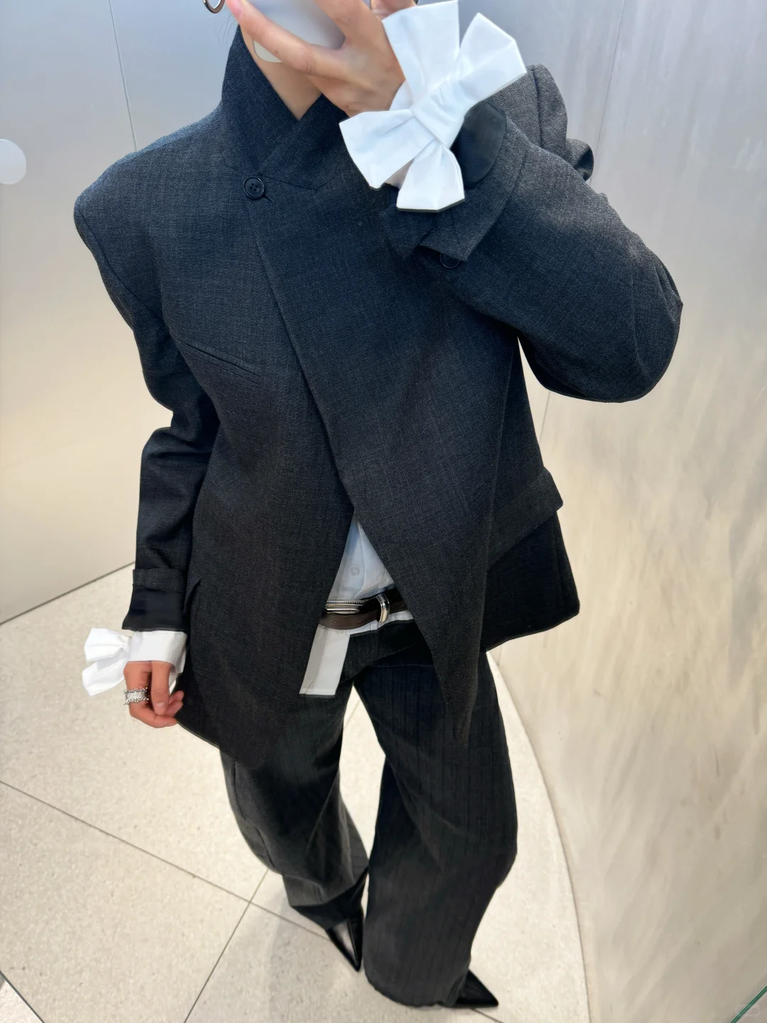 Zara这套西装真…清冷又贵气的女绅士风